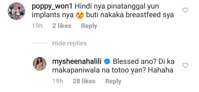 sheena halili clapback breast implant