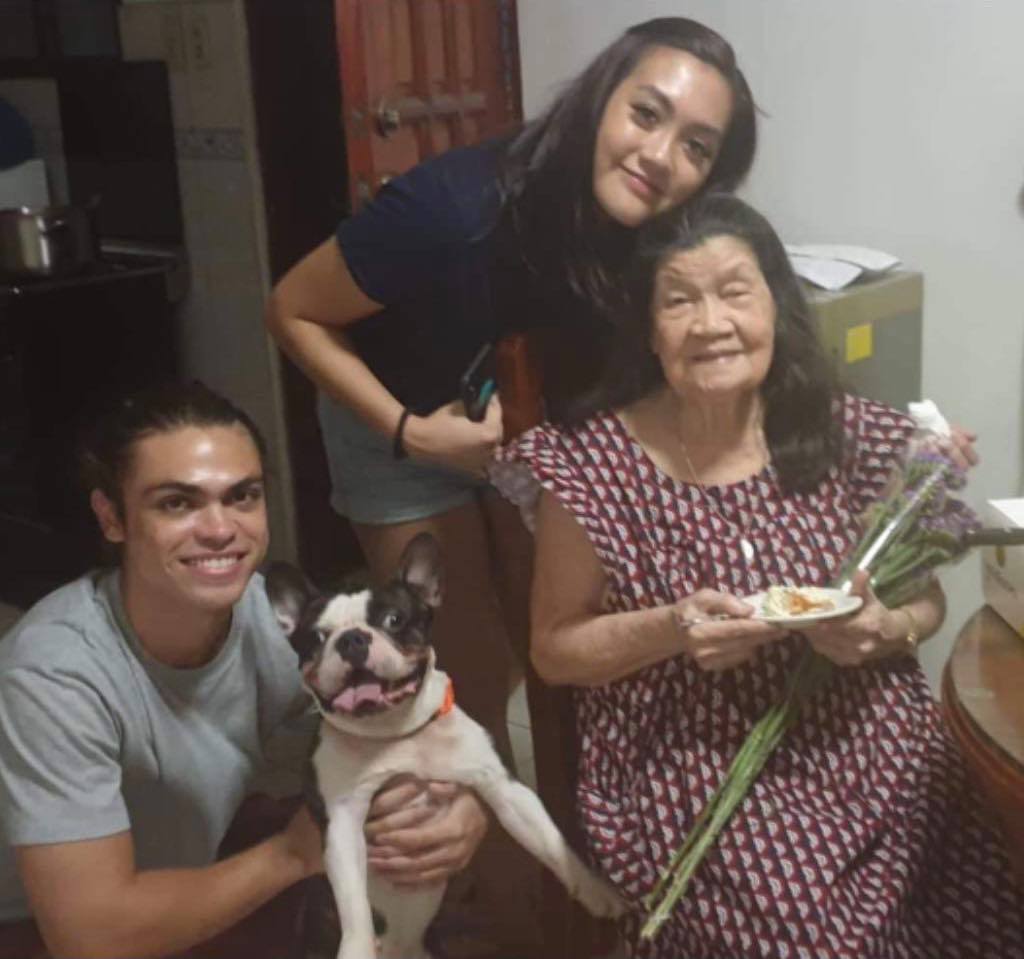 Family photo of a Pinay and her lola - Marianne