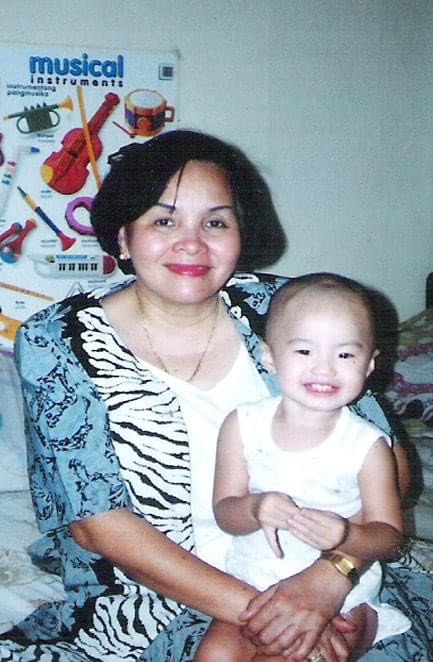 Family photo of a Pinay and her lola - Camille