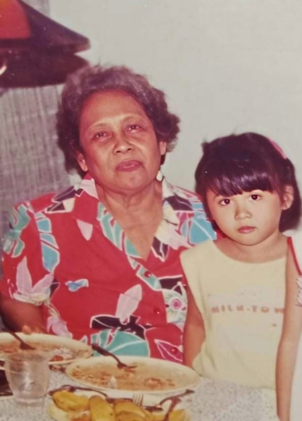 Family photo of a Pinay and her lola - Jen