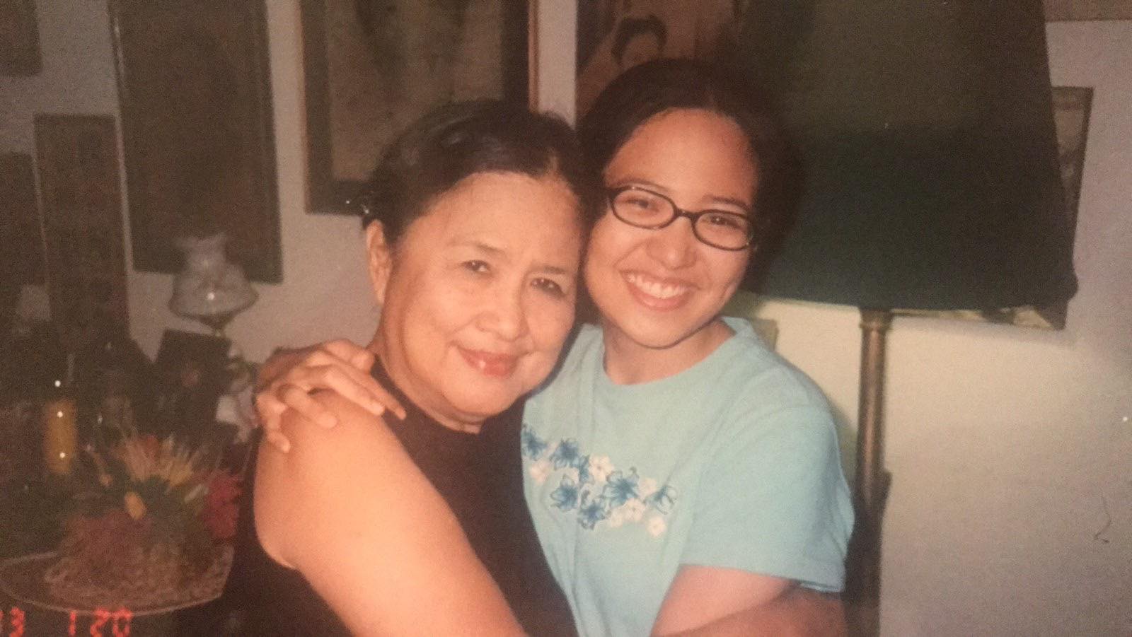 Family photo of a Pinay and her lola - Monina