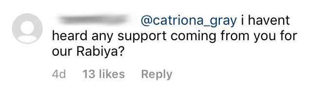 Miss Universe fans comment on Catriona's Instagram
