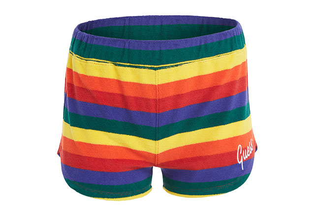Guess x Friendswithyou rainbow shorts