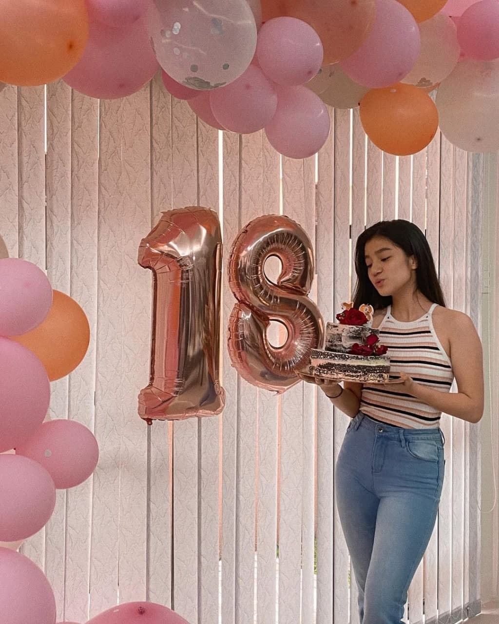 Belle Mariano celebrating her 18th birthday