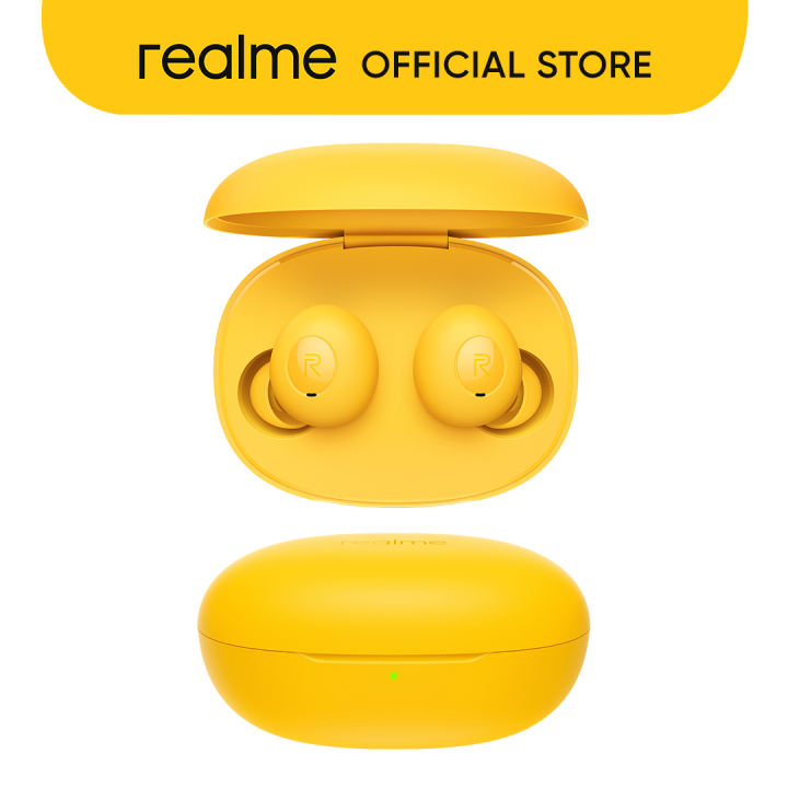 realme Buds Q2 in yellow