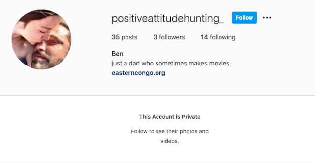 Ben Affleck secret, fake Instagram account