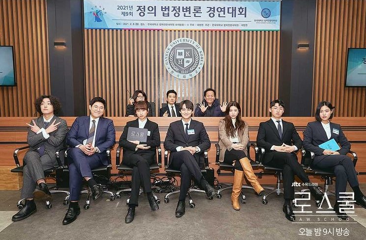Law School cast behind-the-scenes photos on Instagram