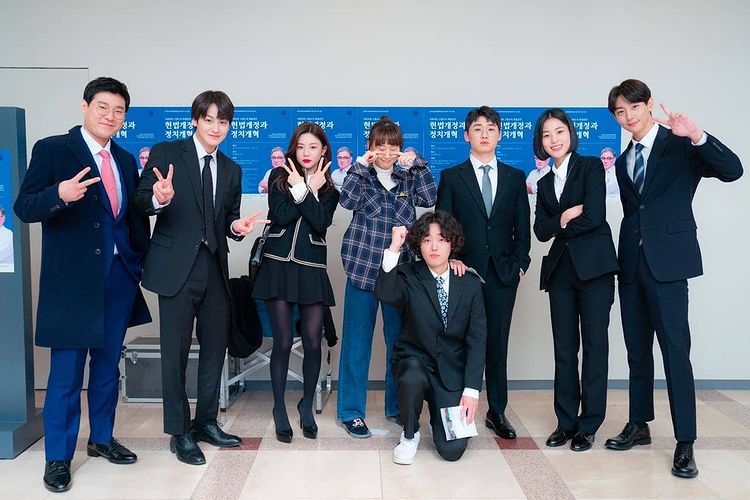 Law School cast behind-the-scenes photos on Instagram