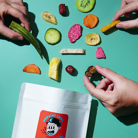 Makulay Chips' fruit and veggie crisps: 12 different kinds