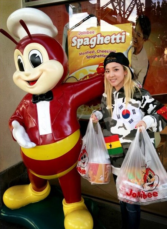 Korean celebs who've talked about Filipino food: Sandara Park 