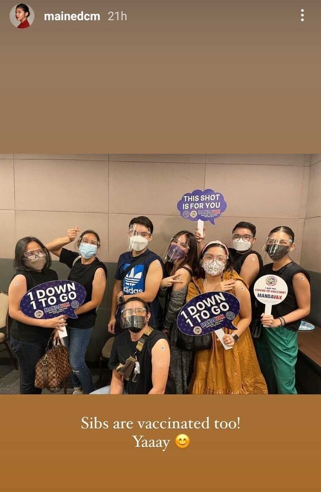 maine mendoza vaccination