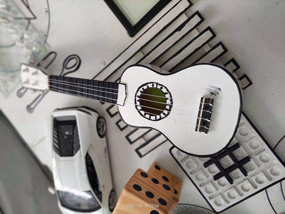 Panahon Ko 'To Cafe painted ukulele