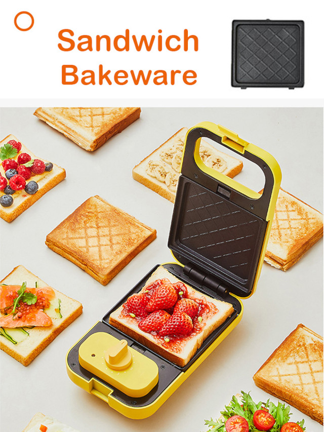 Joyoung x LINE Friends Mini Personal Electric Waffle and Sandwich Maker