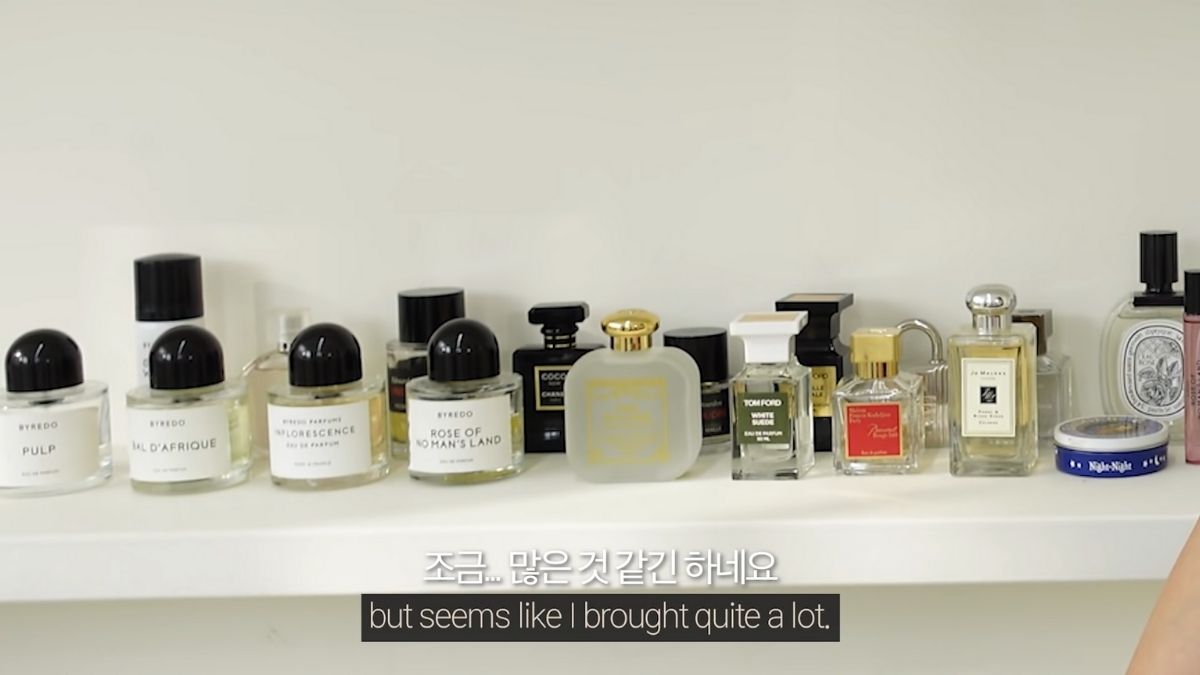 Jessica Jung's perfume collection
