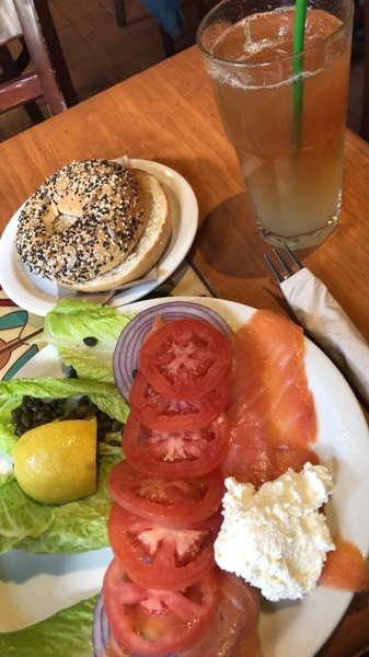 My Perfect Food Day: bagels + salmon + cream cheese