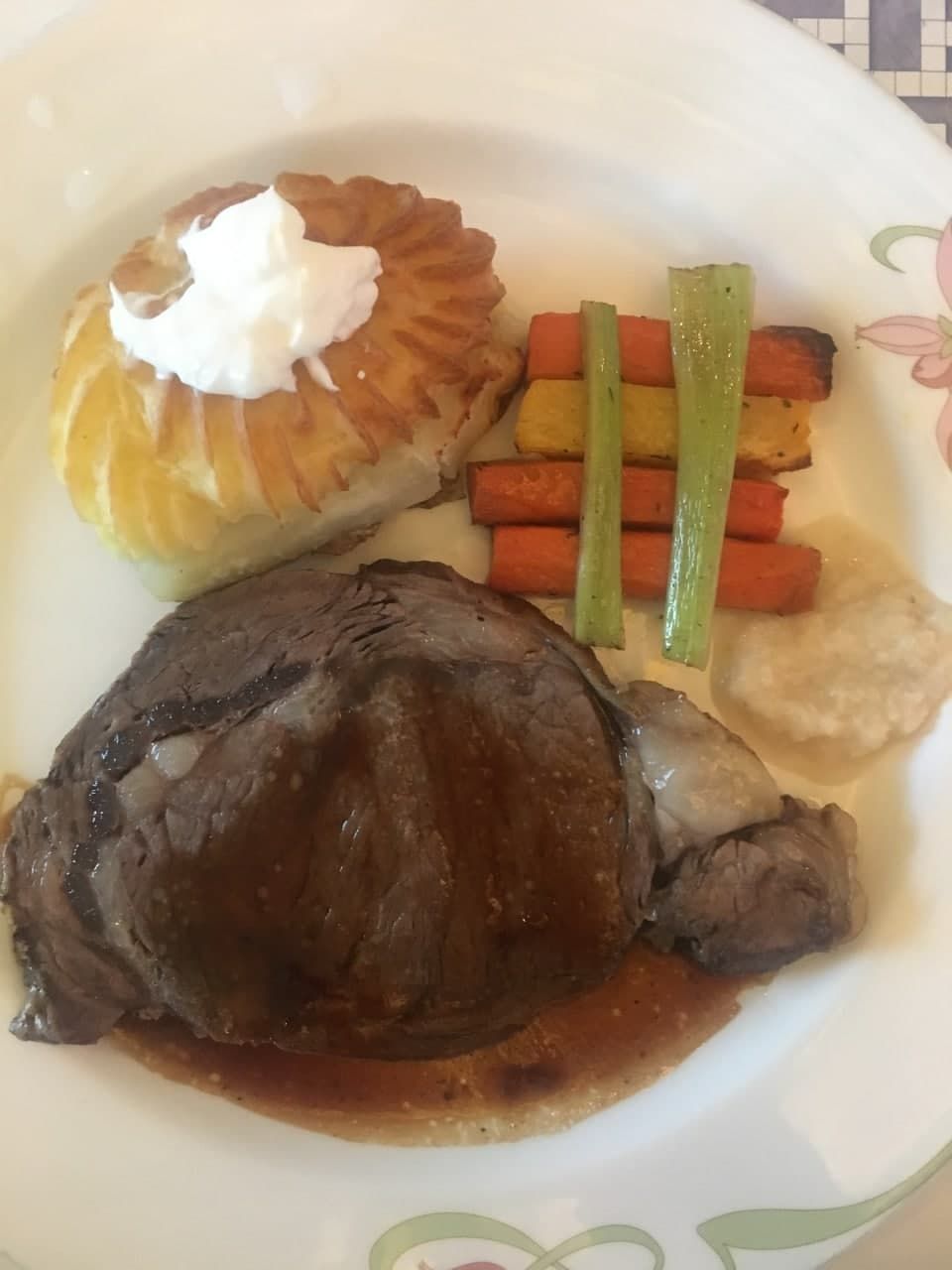 My Perfect Food Day: medium-well steak from a Disney cruise