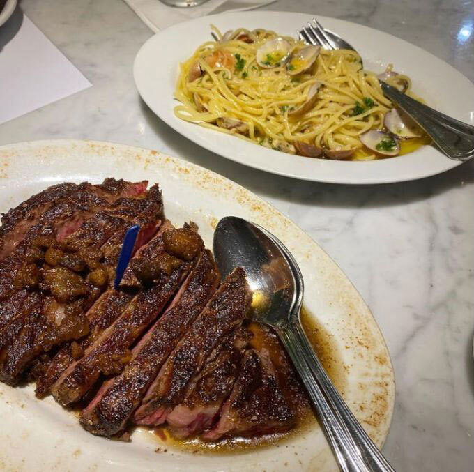 My Perfect Food Day: steak, steak rice with a side of truffle or vongole pasta