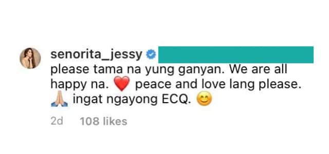 Jessy Mendiola's reply to basher fat shaming Angel Locsin