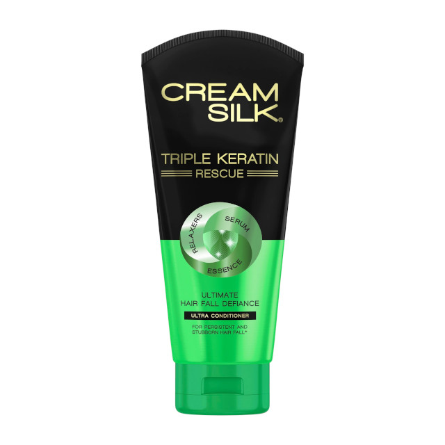Cream Silk Triple Keratin Rescue Hair Fall Defiance Ultra Conditioner 