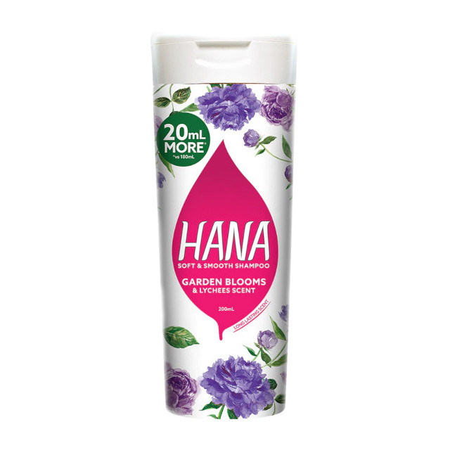 Hana Soft & Smooth Shampoo in Garden Blooms and Lychees Scent