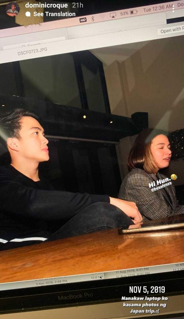 bea alonzo and dominc roque in tokyo japan, 2019