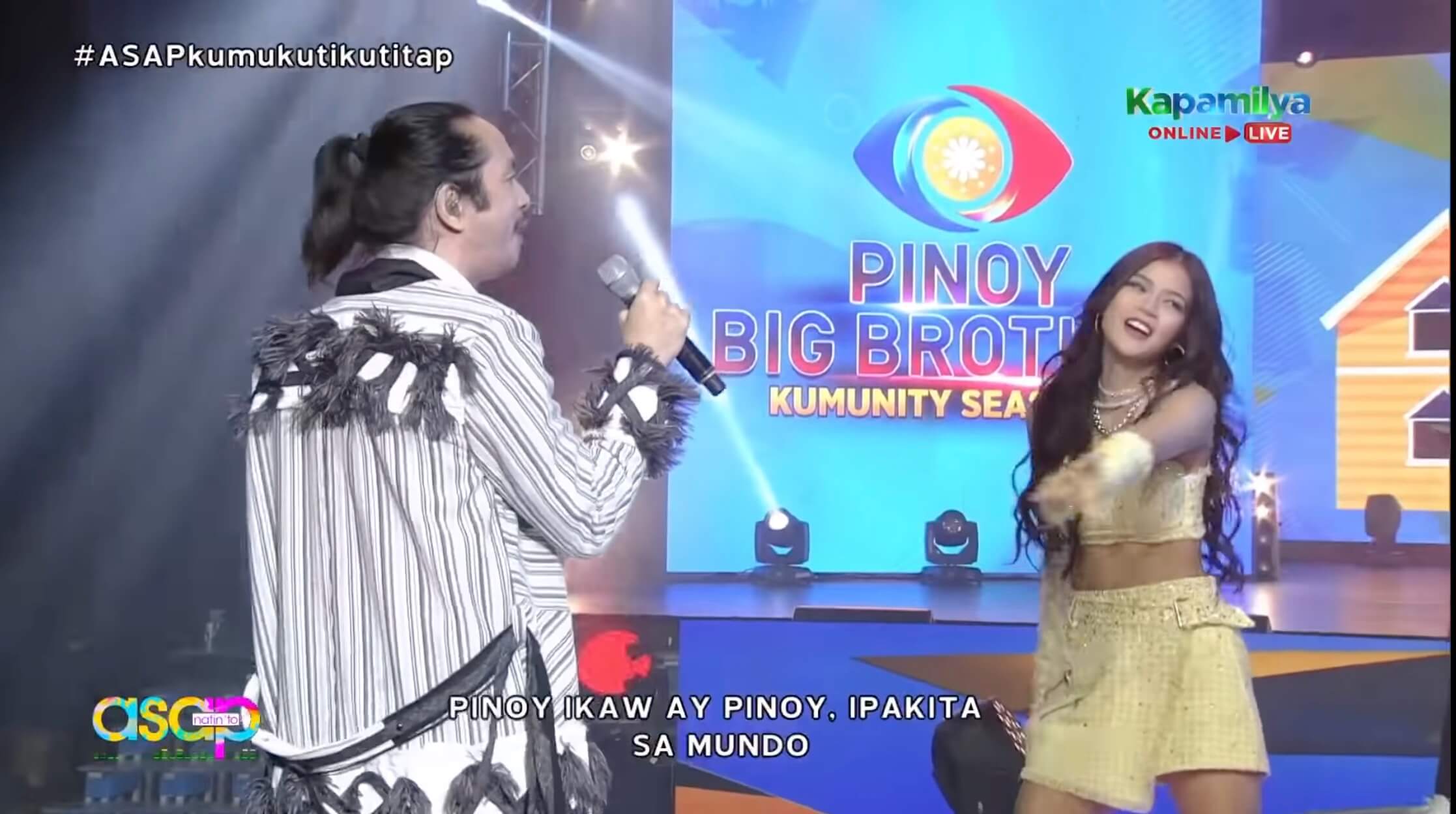 Rico Blanco and Maris Racal performing in ASAP Natin 'To