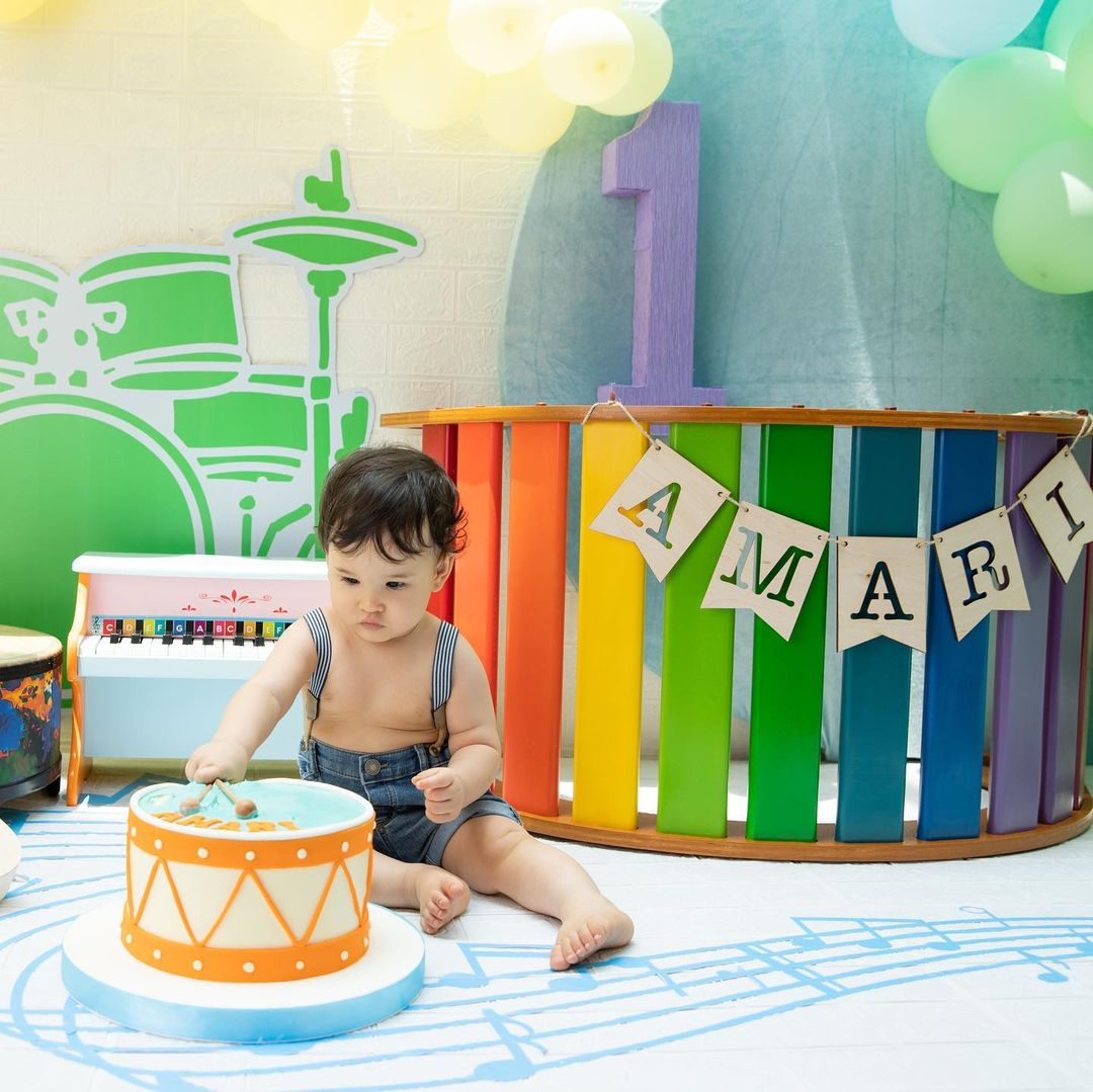 Baby Amari, son of Coleen Garcia and Billy Crawford, turns one year old