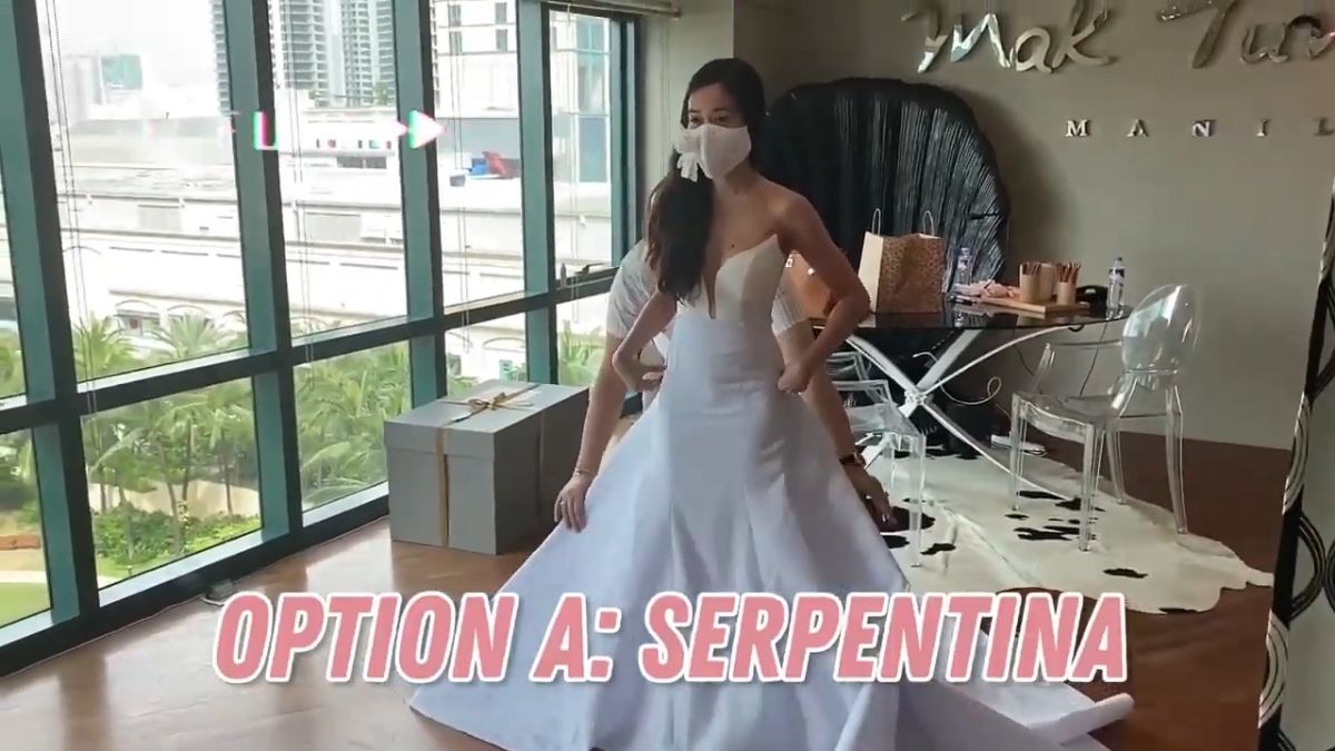 Kris Bernal wedding gown option A: serpentina