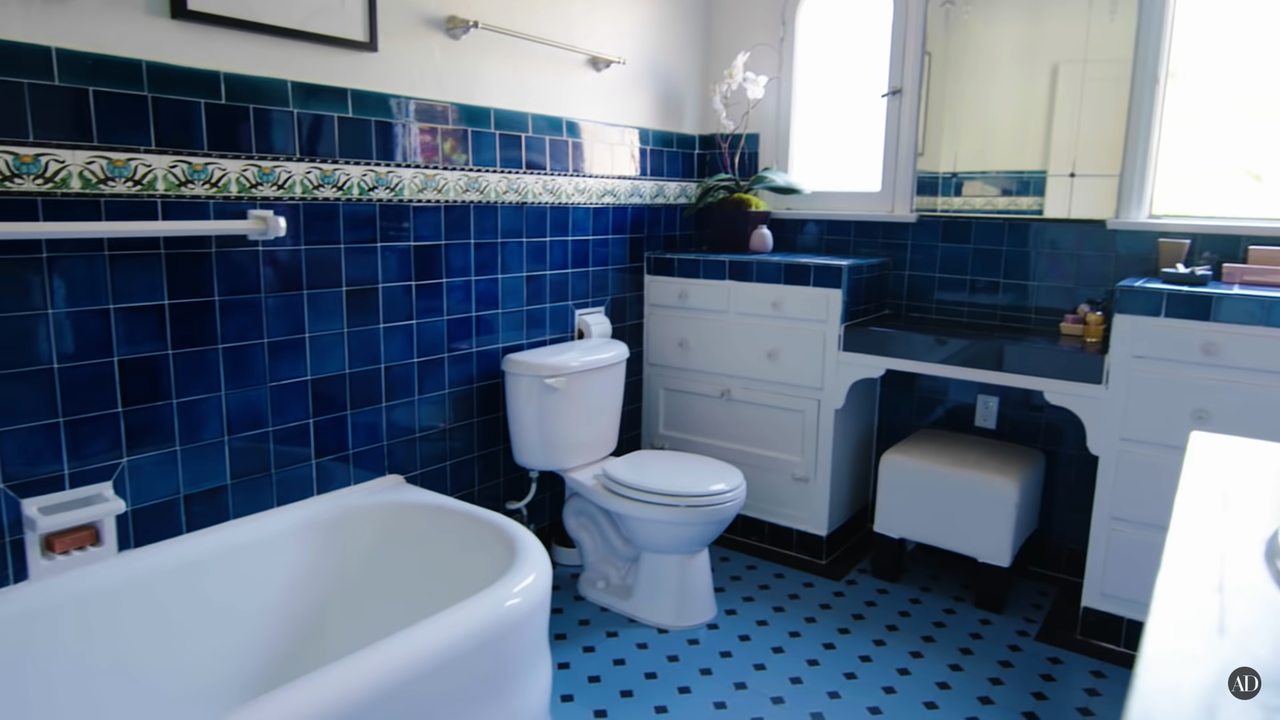 nina dobrev house tour: bathroom