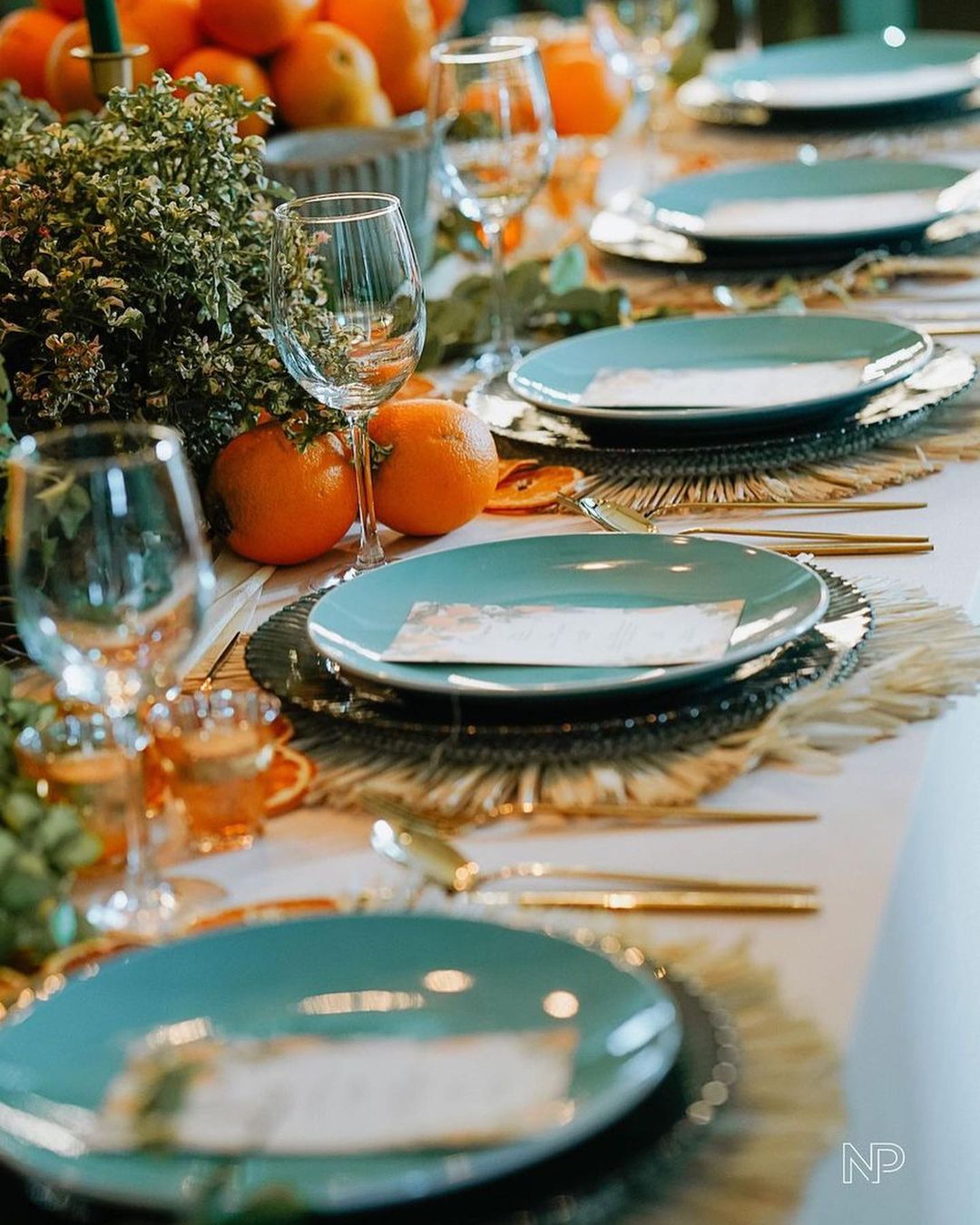 Angel Locsin throws a Thanksgiving dinner for her family - dining table setup