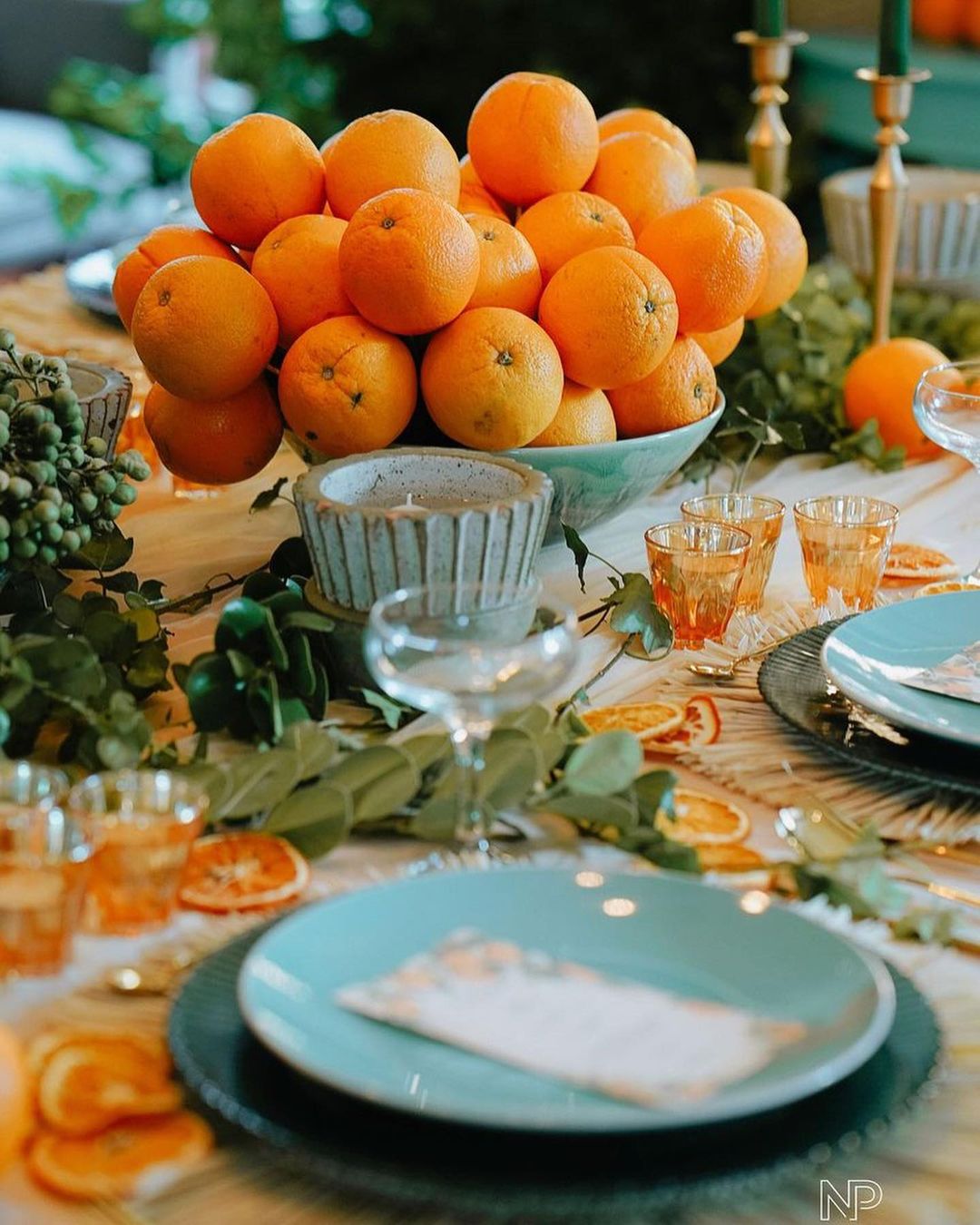 Angel Locsin throws a Thanksgiving dinner for her family - oranges
