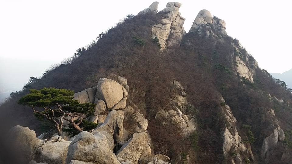 Mountain peaks in Bukhansan