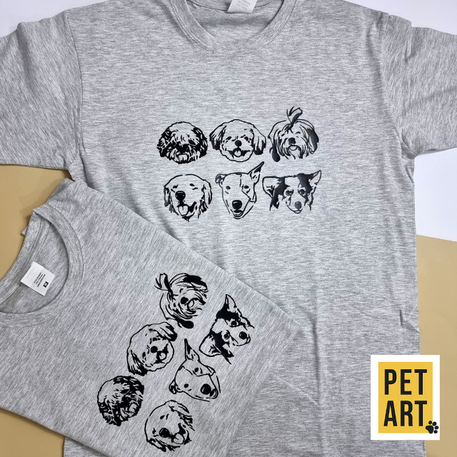 Pet Art Prints Drawings Of Your Pets On T-Shirts