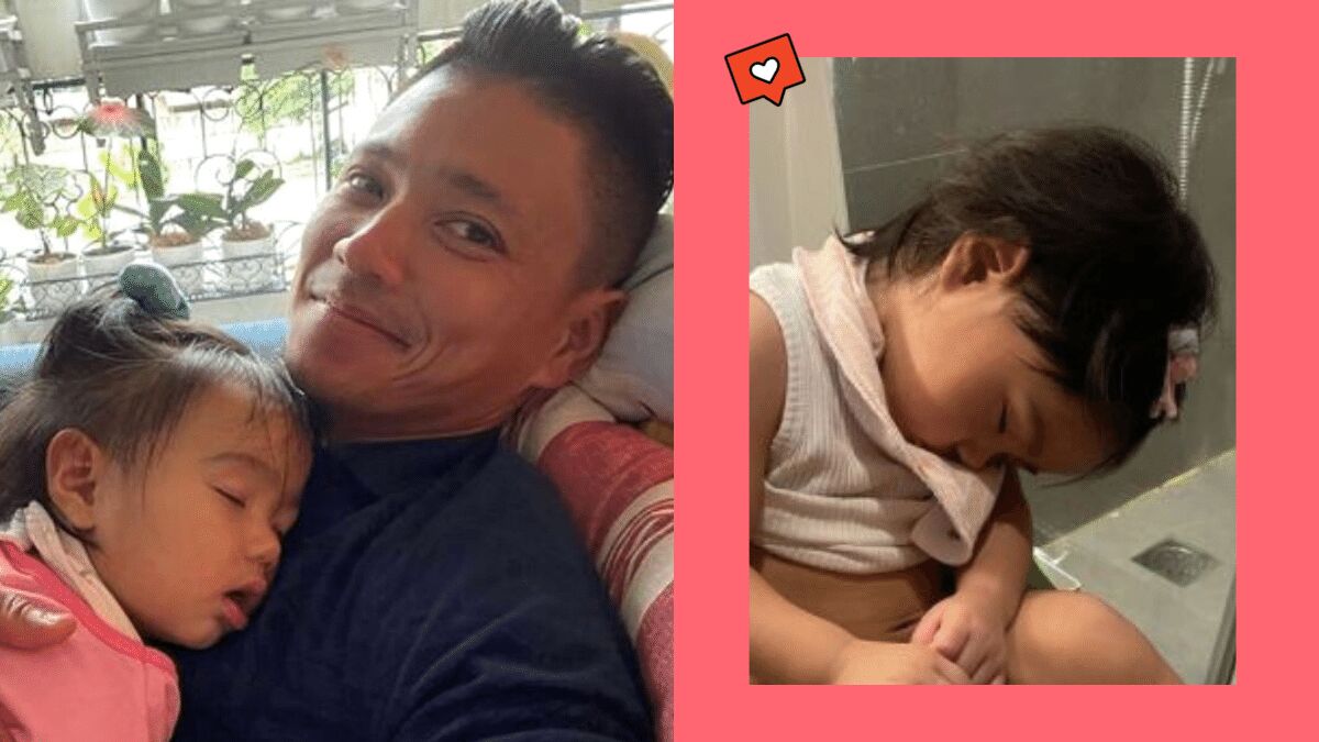 Drew Arellano's Pic Of Baby Alana Asleep On The Toilet Is The *Cutest* Thing We've Seen All Day