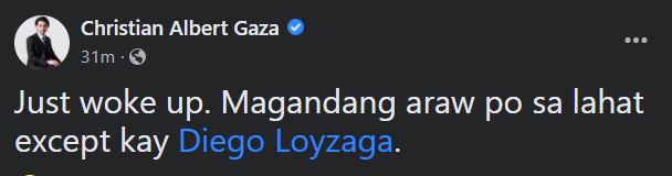 Christian Gaza tags Diego Loyzaga