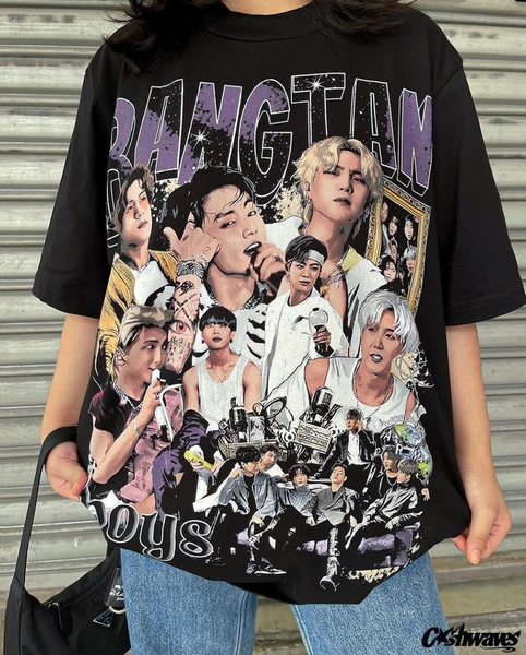 Cash Waves BTS graphic vintage-inspired shirt