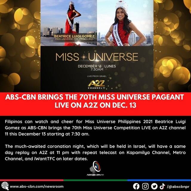 where to watch miss universe 2021 philippines
