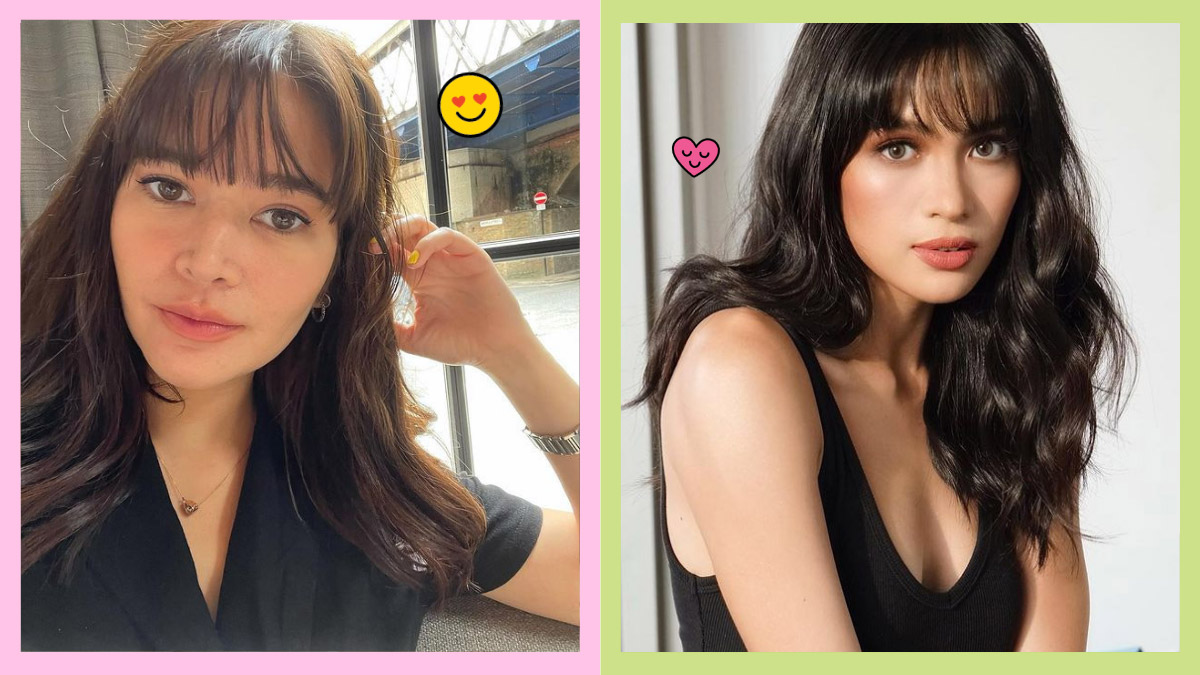 celebs with bangs