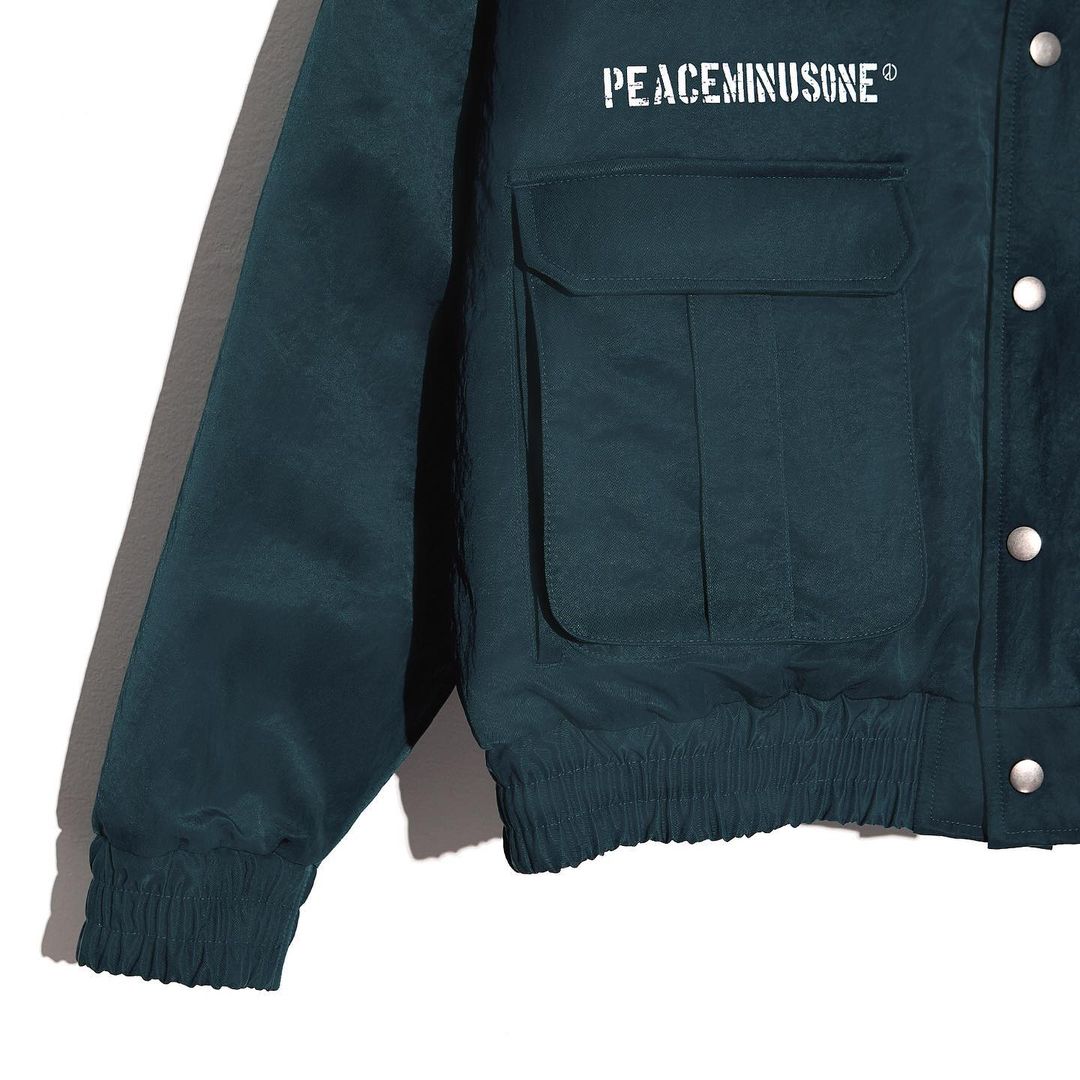 PEACEMINUSONE bomber jacket inspired by T.O.P