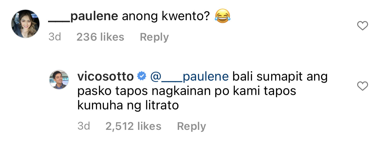 Vico Sotto answers comment