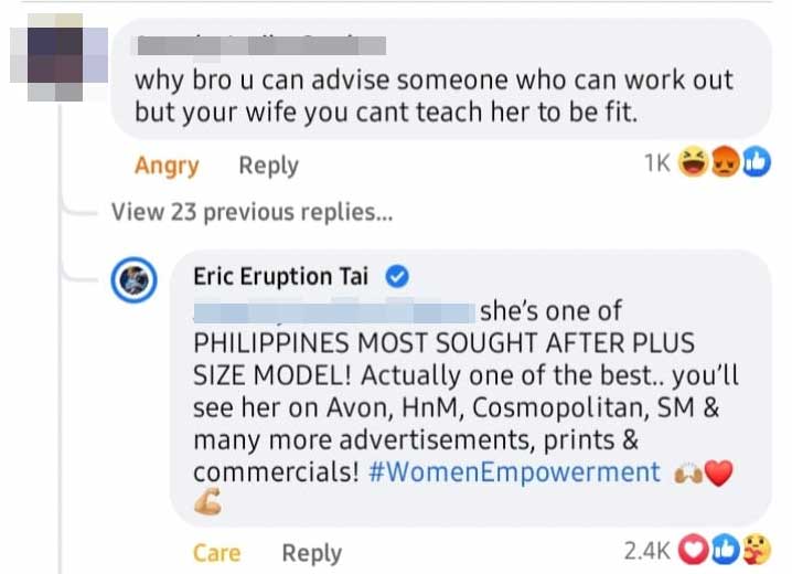 Eric Tai responds to basher