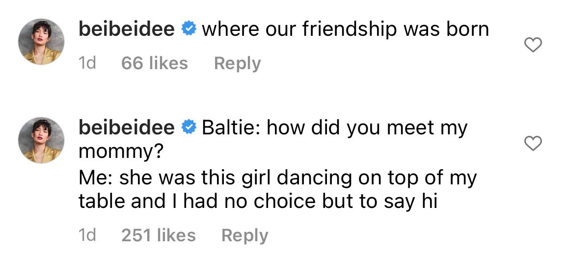 Bea Dee recalls Belle's partying days.