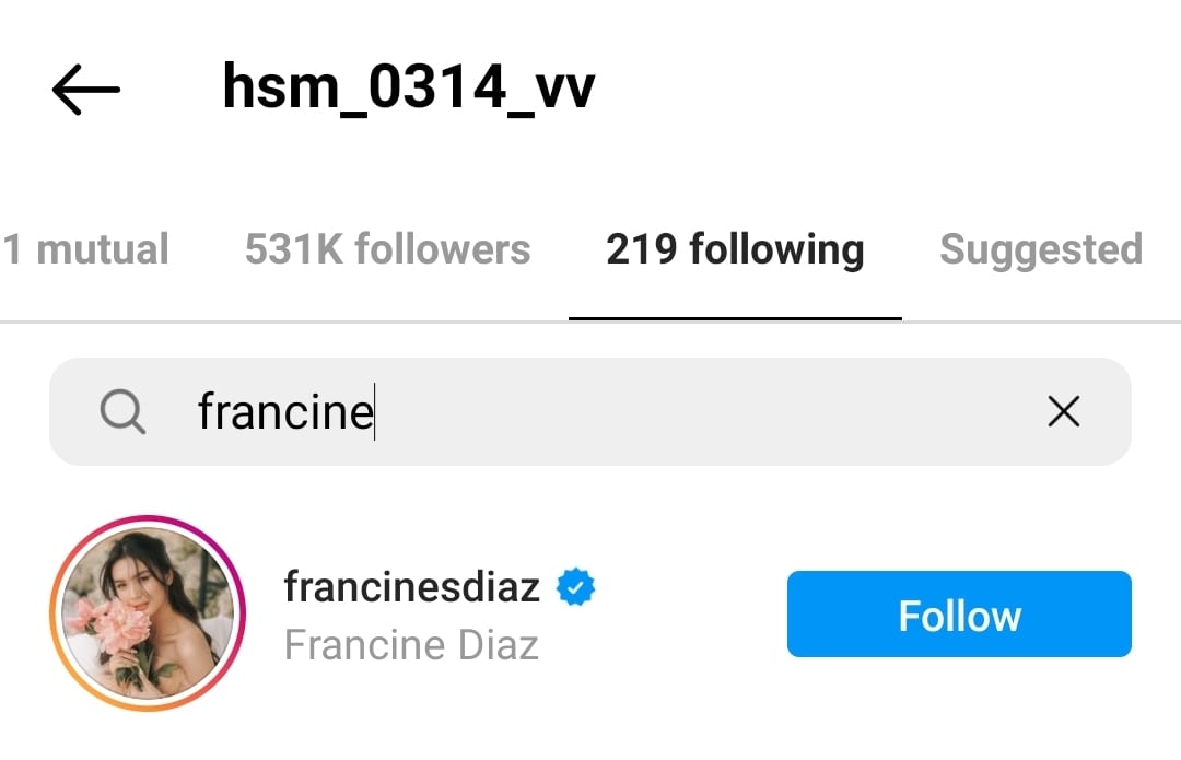'All Of Us Are Dead' actor Ham Sung Min follows Francine Diaz on Instagram