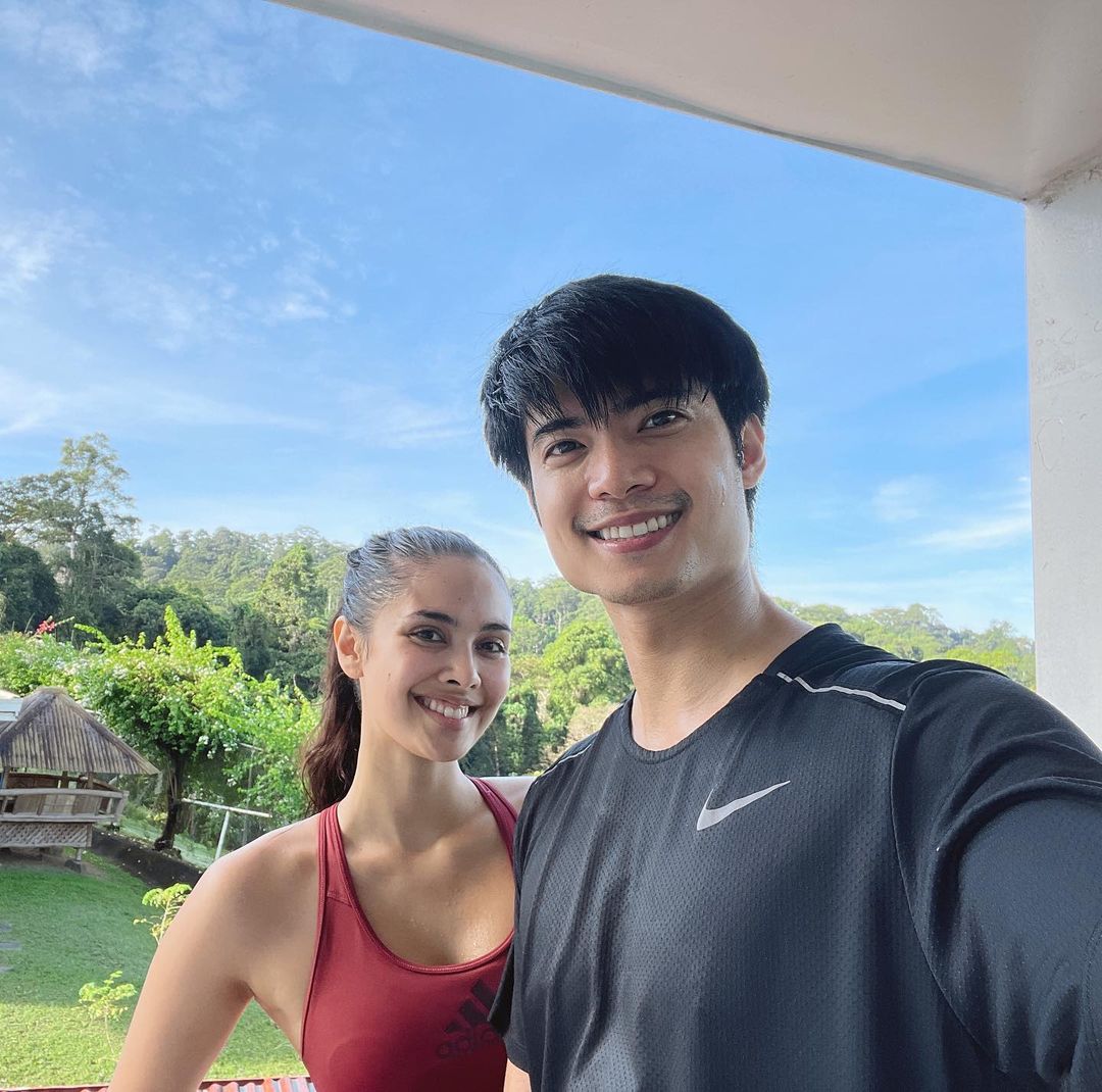 Megan Young and Mikael Daez traveling together