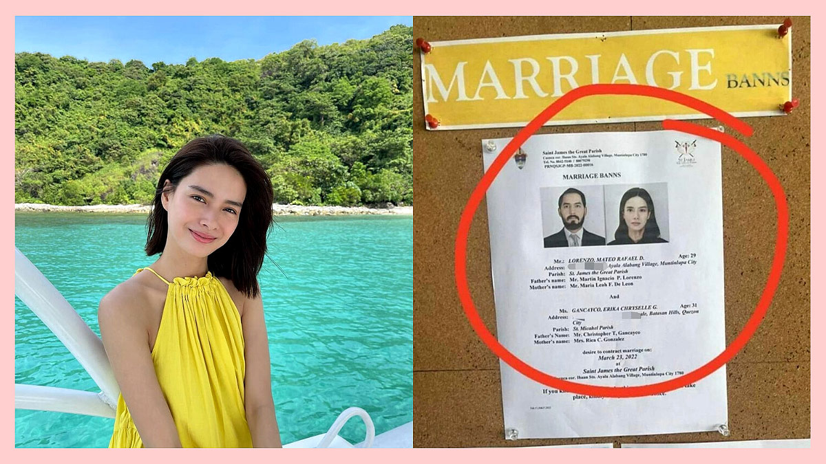 Erich Gonzales rumored to wed in March following marriage banns photos going viral