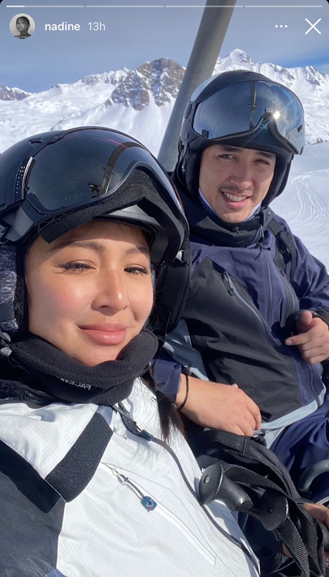 nadine lustre in europe with christophe bariou