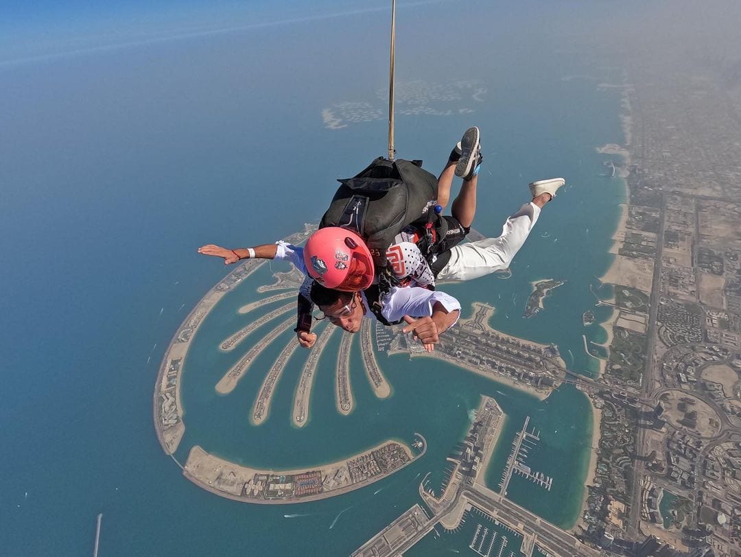 Xian Lim goes skydiving in Dubai