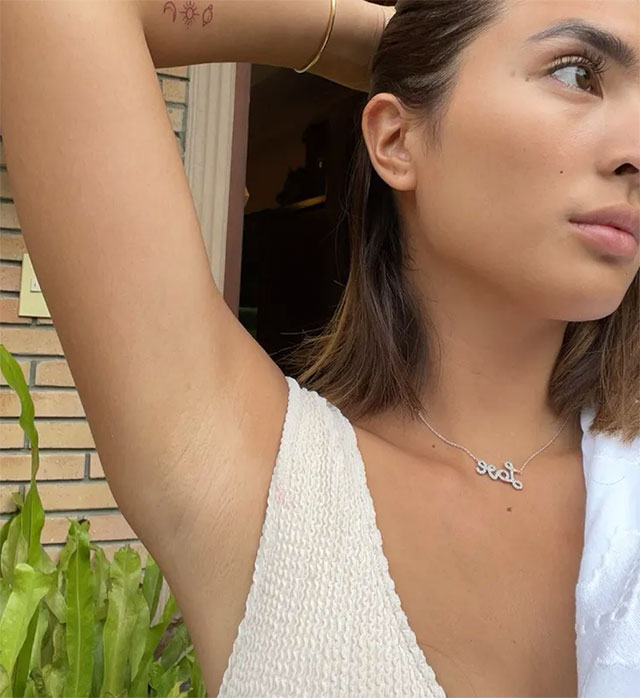 sofia andres claps back at netizens who criticized her underarms.