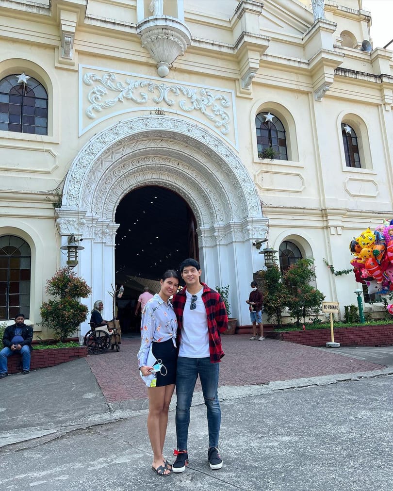 Jeric Gonzales and Rabiya Mateo go on Visita Iglesia together