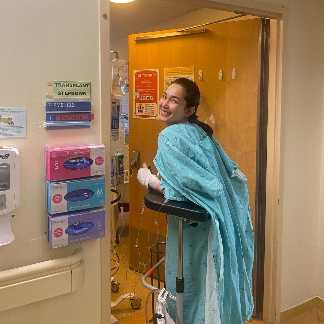 Bea Santiago undergoes a successful kidney transplant